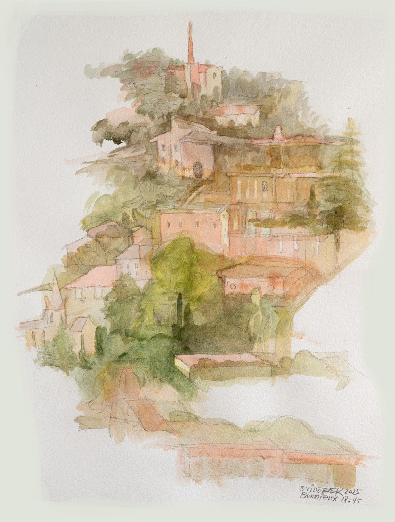 A view of the village of Bonnieux, Provence, France